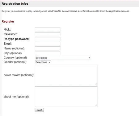 Registrarse y jugar online
